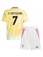 Juventus Francisco Conceicao #7 Bortedraktsett Barn 2024-25 Korte ermer (+ bukser)